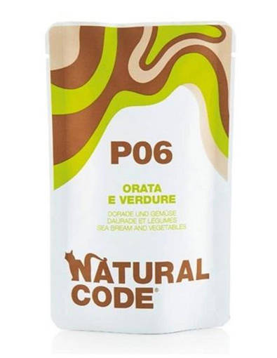 Natural Code P6 Orata E Verdure, Busta 70G