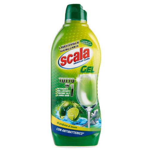 Scala Lavastoviglie Gel Tutto in Uno Limone 750 ml