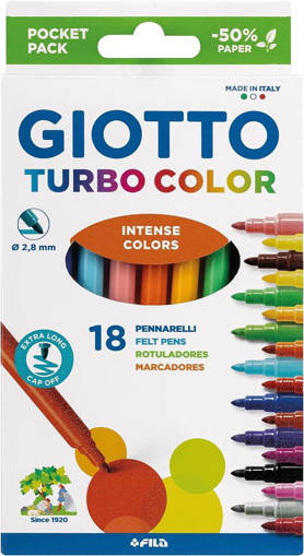 Fila - Giotto - Pennarello Turbo Color 18 pz F07340000
