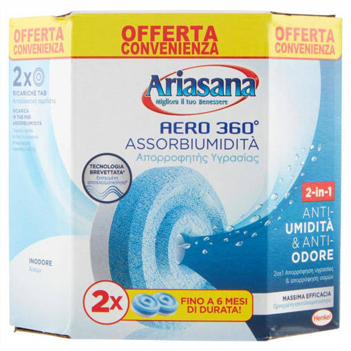 Ariasana Tab Aero 2x450 gr Inodore
