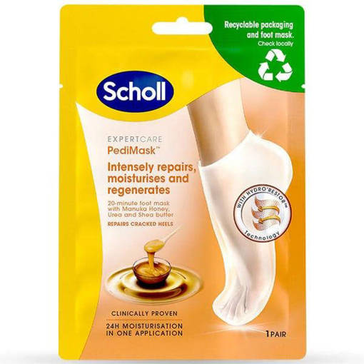 SCHOLL PEDIMASK Maschera Piedi Con Miele Di Manuca Idratante