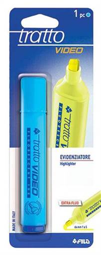 Fila - Tratto - Evidenziatore Video 1 pz azzurro F042605