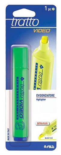 Fila - Tratto - Evidenziatore Video 1 pz verde F042602