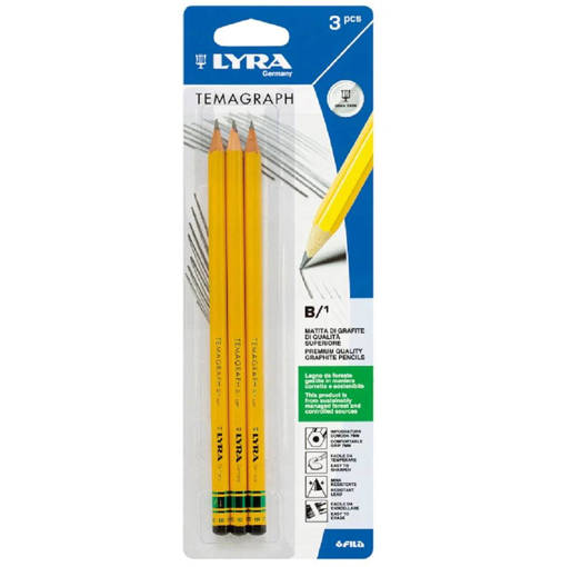 Fila - Lyra - Matita Temagraph 3 x B1 L1148004
