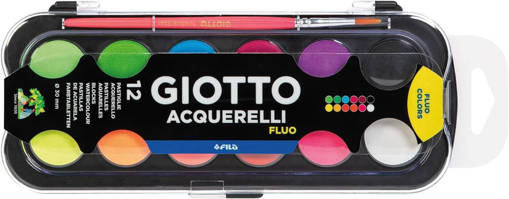 Fila - Giotto - Acquerelli fluo 12 colori F351400