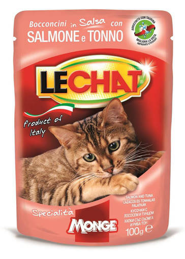 Lechat Buste 100 Gr, Salmone e Tonno