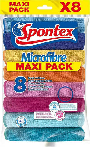 Spontex Panno Microfibre, 8 pezzi