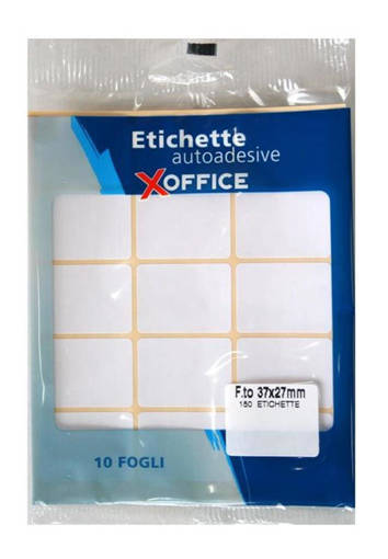 Xoffice Etichette Autoadesive Bianche 37x37 mm 150 Etichette