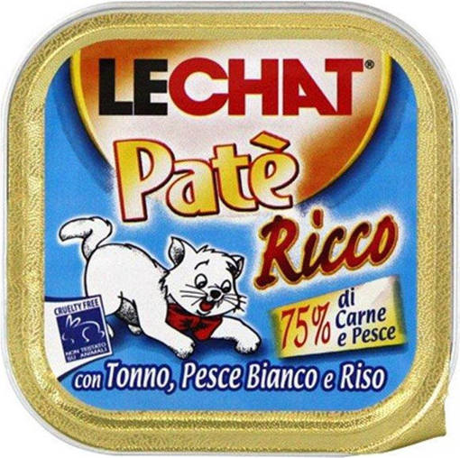 Lechat Pate' Vaschette 100 gr Tonno Pesce Riso