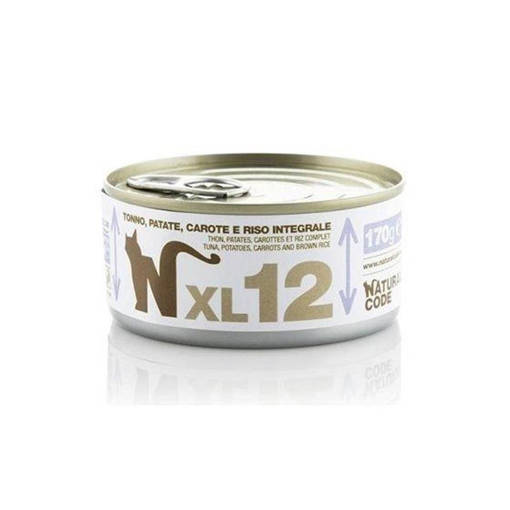 Natural Code Xl12 Tonno, Patate, Carote E Riso Integrale, Lattina 170G