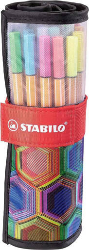 Stabilo - Fineliner Point 88 - Rollerset con 25 Colori assortiti - Arty  32820
