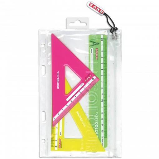 miniset disegno fluo in busta con zip -ARDA