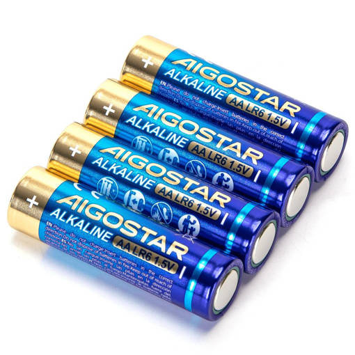 Aigostar Batteria alcalina AA LR6 1.5V 4pz