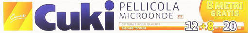 Cuki Pellicola Superaderente Microonde, 20 metri