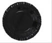 Luminarc Piatto Opale Piano Feston Nero Cm25
