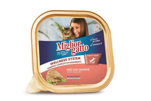 Migliorgatto Classico Pate' 100 gr, con Salmone