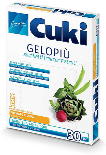 Cuki Gelopiu Sacchetti Freezer, Formato Piccolo, 18x28 cm, 3