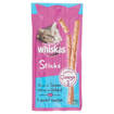 Whiskas Sticks, 3 pezzi, 18 gr, Ricco di Salmone, con Omega 3