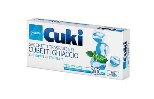 Cuki Sacchetti Trasparenti per Cubetti Ghiaccio, 280 Cubetti