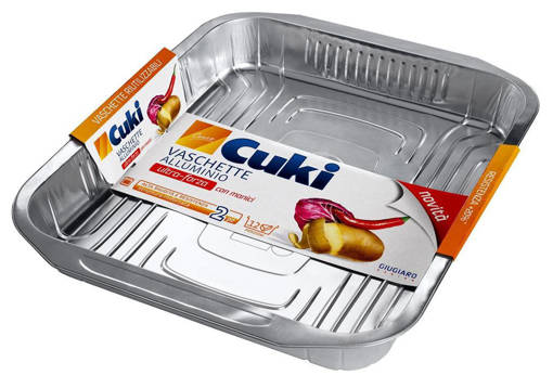 Cuki Vaschette Alluminio Rs 74 G, 12 Porzioni, 2 pezzi