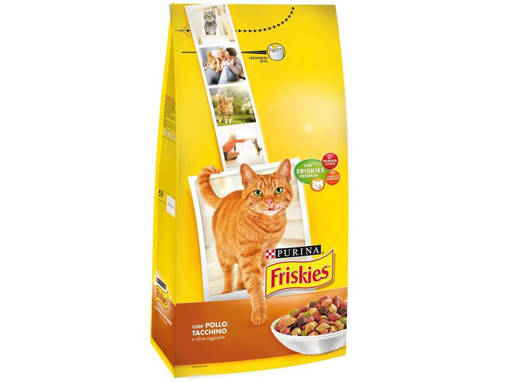 Purina Friskies Adult Crocchette Gatto Pollo, Tacchino e Oli 2 kg