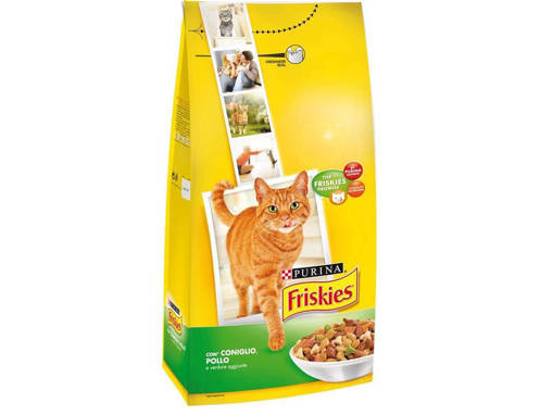 Purina Friskies Adult Crocchette Gatto Coniglio, Pollo e Verdure, 2 kg