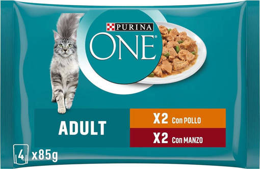 Purina One Bifensis Adult 4X85G Pollo E Manzo
