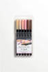 Fila - Lyra - Pennarello a doppia punta Aqua Brush 6 pz Skin Tones L6521062