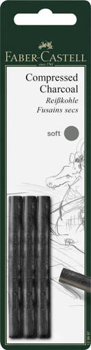 Faber Castell - Carboncini Pitt morbidi Blister c/3 129997