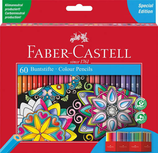 Faber Castell - Matite Colorate Castello da 60 pezzi 111260