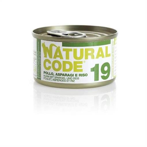 Natural Code 19 Pollo E Asparagi , Lattina 85G