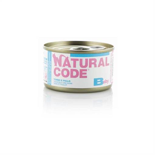 Natural Code Baby Kitten Baby Tonno E Pollo, Lattina 85G