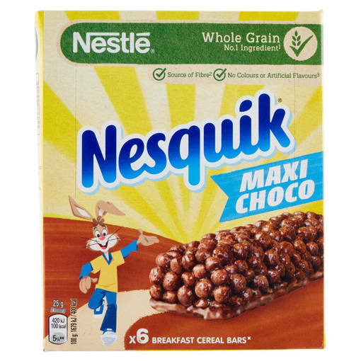 NESQUIK 6 BARRETTE MAXI CHOCO GR.150                        