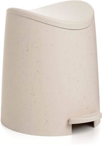 Tatay Pattumiera Bagno 3L Standard Ecohome (Dotata Di Pedale, Capacità 3L, Misure H 22,1 Ø 21,8 Cm, Peso Kg. 0,36, Garanzia 2 Anni) 