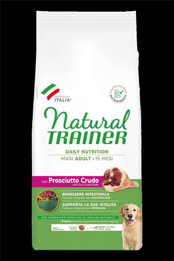 Natural Trainer Maxi Adulto Prosciutto Crudo 12 kg
