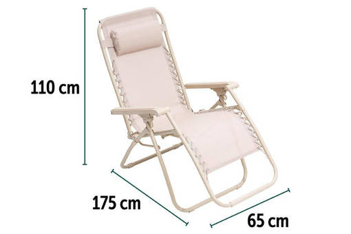 ZERO GRAVITY T25X0.8MM 173X65X110CM F.SABBIA