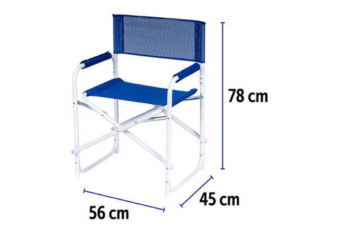 SEDIA REGISTA ACC/TXT 24MM 56X48X78 BLU