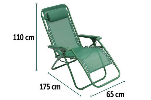 ZERO GRAVITY T25X0.8MM 173X65X110CM F.VERDE