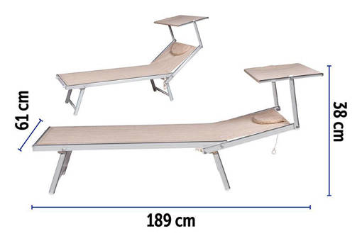 LET.MARE KING ALL/TXT 2*1 189X61X38 BEIGE