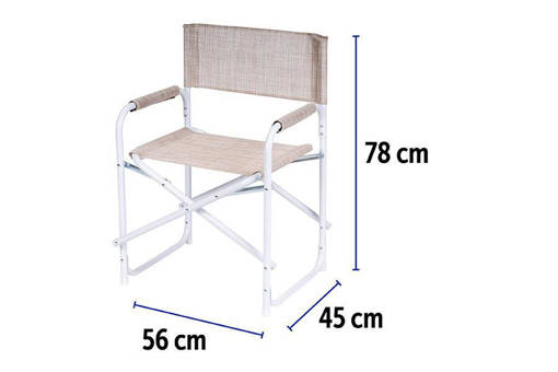 SEDIA REGISTA ACC/TXT 24MM 56X48X78 BEIGE