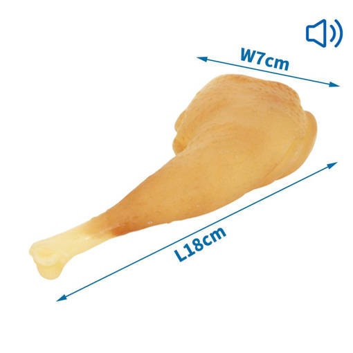 Nobleza Coscia di pollo giocattolo in Vinile L18*W7cm