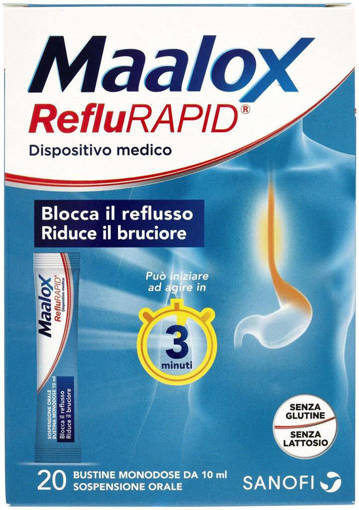 Maalox Reflurapid S/Gl 20Bstx10Ml Dspbox