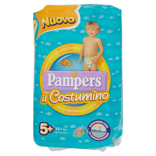 Pampers Costumino Taglia 5+ (15+ Kg) 10 pezzi