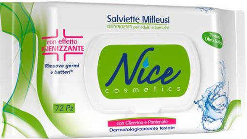 Nice 72 Salviette Milleusi con Glicerina e Provitamina B5