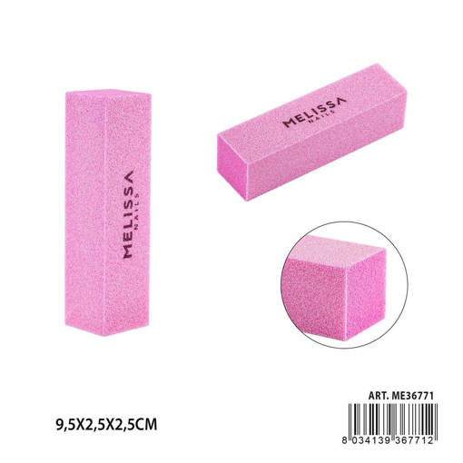 Melissa Block Buffer 9.5X2.5X2.5Cm Rosa