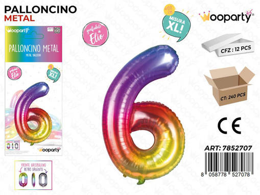 PALLONCINO METAL M.COLOR N.6 100CM /PZ DA 12**
