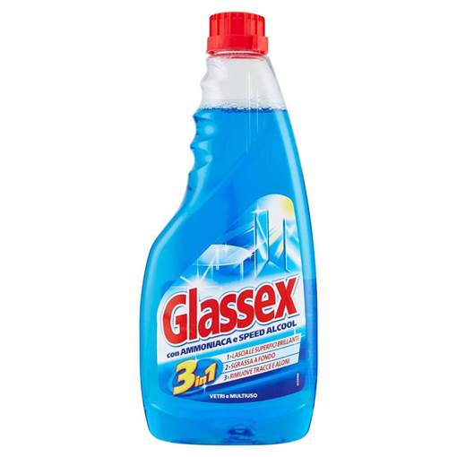 Glassex Vetri e Multiuso Ammoniaca Ricarica 500 ml