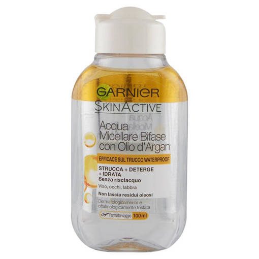 Garnier Acqua Micellare Bifase, Strucca Deterge Idrata, 100 ml