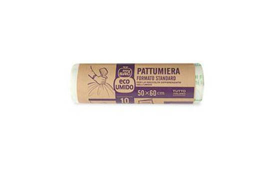 MySac Pattumiera Sacco 50X60, 30 litri, Naturale, 10 sacchi, Bio