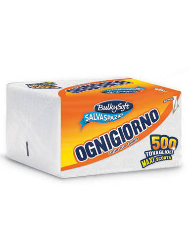Bulkysoft Tovaglioli 1 Velo 500 Pezzi 30X30